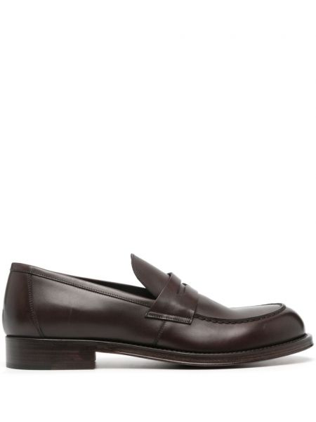 Nahast loafer-kingad Corneliani pruun