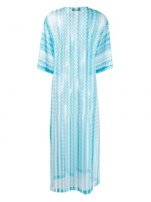 Mini robe avec manches courtes Missoni bleu