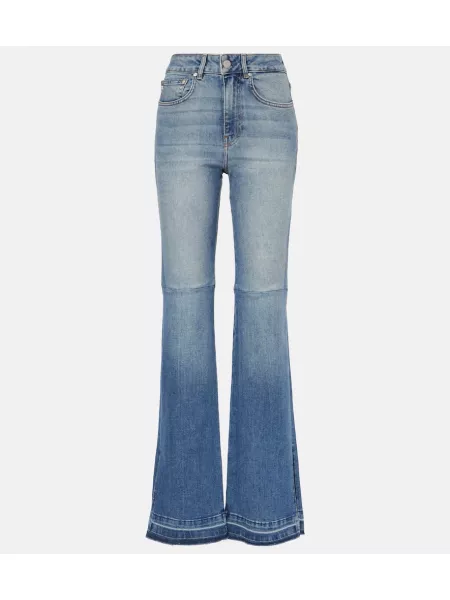 Højtaljede flared jeans Ag Jeans blå