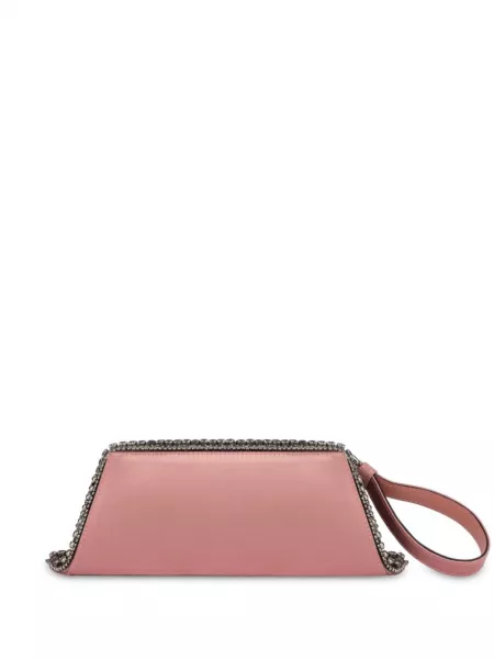 Clutch i satin Alberta Ferretti