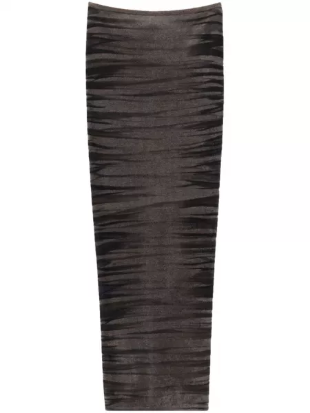 Maxi nederdel med print Alexander Wang sort