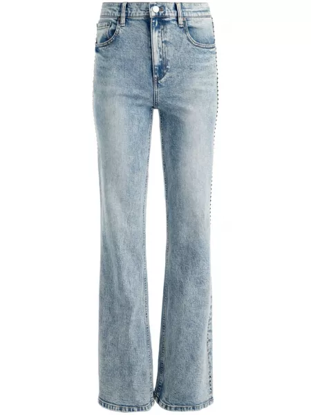 Straight jeans Alice + Olivia blå