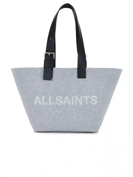 Keçe çanta Allsaints gri