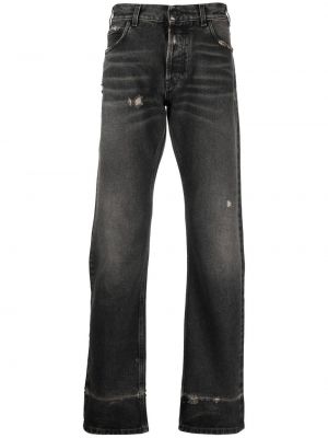 Haftowane proste jeansy klasyczne Marcelo Burlon County Of Milan - сzarny