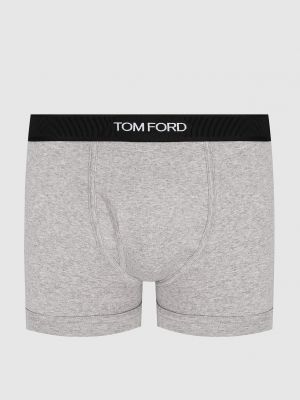 Меланжевые боксеры Tom Ford серые