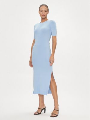 Sukienka długa Armani Exchange niebieska