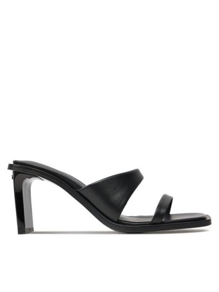 Sandale cu toc Calvin Klein negru