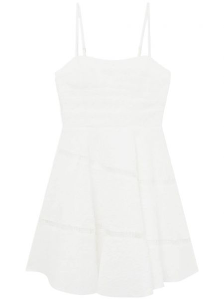 Φόρεμα ζακάρ Aje λευκό