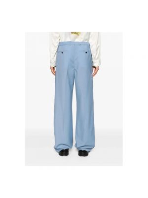 Pantalones de lana bootcut bootcut Lanvin azul