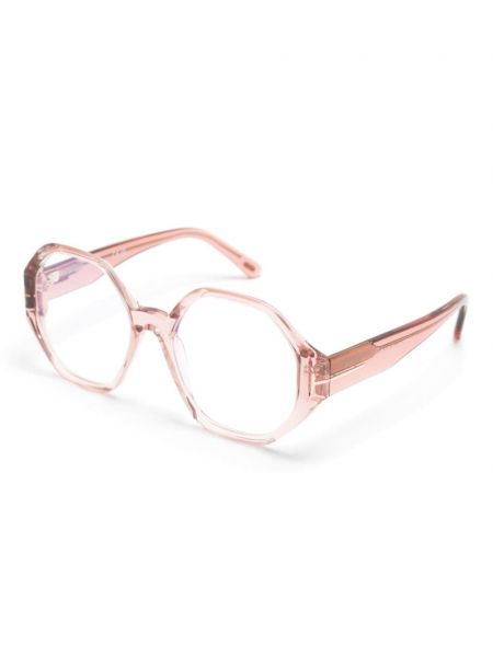 Lunettes de vue à motif géométrique Tom Ford Eyewear rose