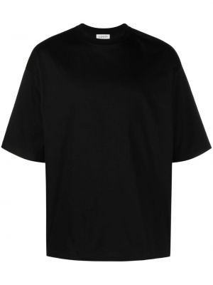 Памучна тениска с принт Lanvin черно