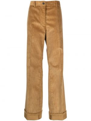 Pantaloni chino Miu Miu marrone