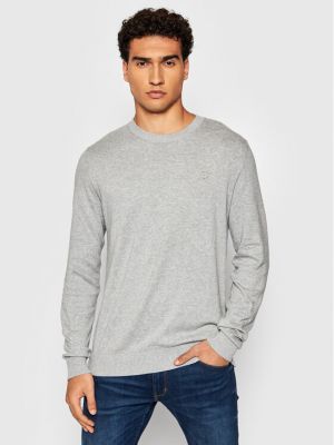 Priliehavý sveter Jack&jones Premium sivá