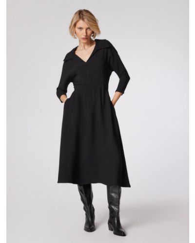 Simple Hétköznapi ruha SUD517-01 Fekete Regular Fit