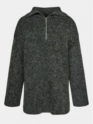 Пуловер Gina Tricot сиво