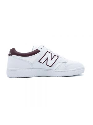 Sneakersy skórzane New Balance białe
