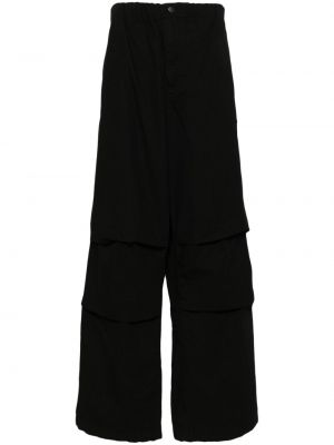 Spodnie relaxed fit plisowane Maison Mihara Yasuhiro czarne