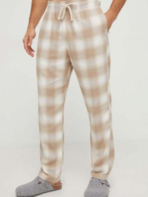 Pidžama s printom Hollister Co. smeđa