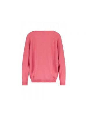 Suéter de lana de cachemir con estampado de cachemira Allude rosa