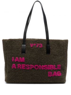 Τσάντα shopper με κέντημα V°73