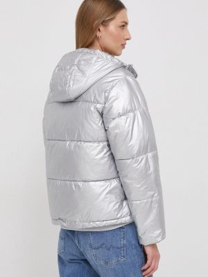 Téli kabát Pepe Jeans ezüstszínű