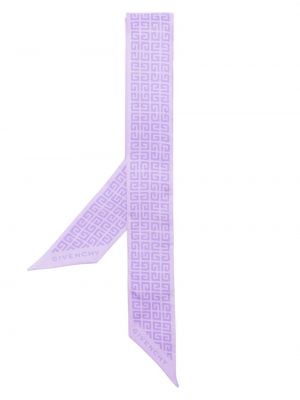 Foulard en soie à imprimé Givenchy violet