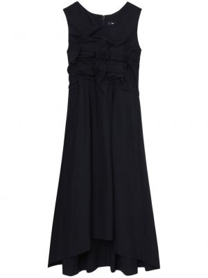 Robe mi-longue sans manches plissé Black Comme Des Garçons noir