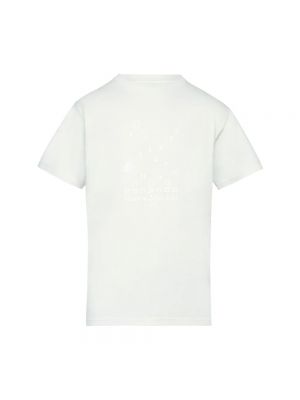Koszulka z nadrukiem z okrągłym dekoltem Maison Margiela biała