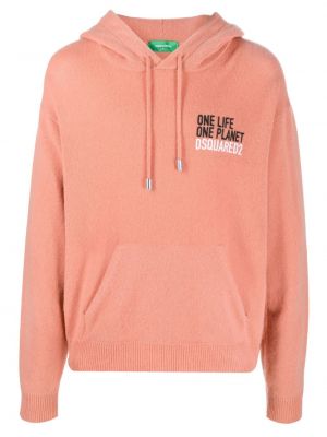 Hoodie Dsquared2 orange