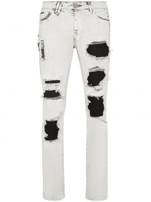 Skinny džíny s dírami Philipp Plein