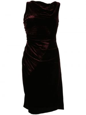 Кадифена миди рокля Prada Pre-owned