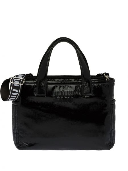 Nákupná taška Miu Miu čierna