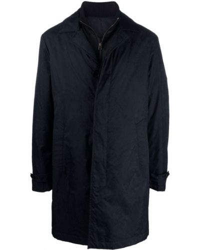 ETRO abrigo midi con doble capa - Azul
