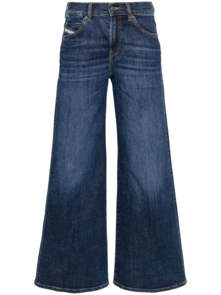 Zvonové džíny s nízkým pasem Diesel modré