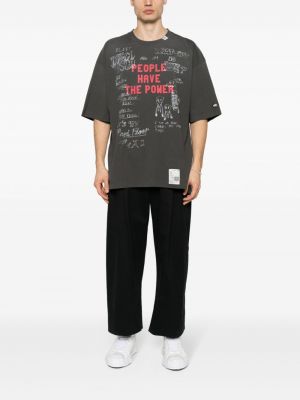 Distressed t-shirt Maison Mihara Yasuhiro grau