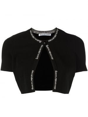 Crop top Alexander Wang svart