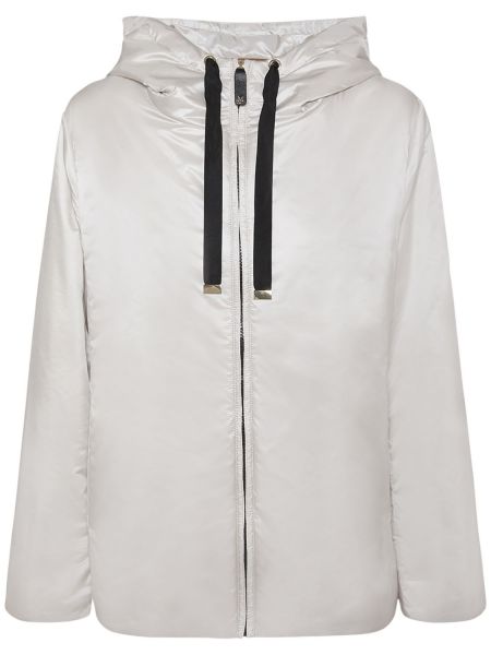 Chaqueta impermeable con capucha Max Mara blanco