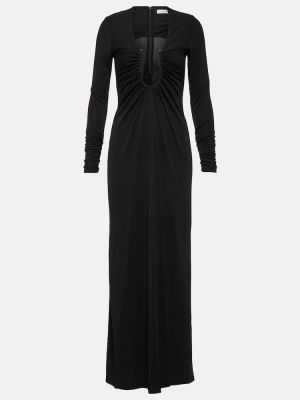 Sukienka długa z dżerseju Christopher Esber czarna