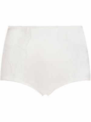 Pantalon culotte en dentelle Dolce & Gabbana blanc