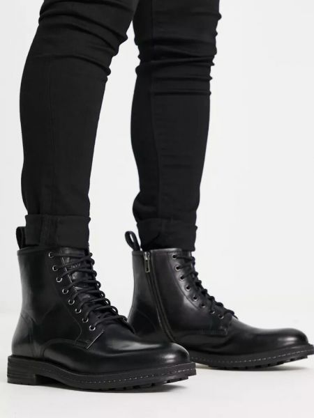 Ботинки на шнуровке Walk London черные