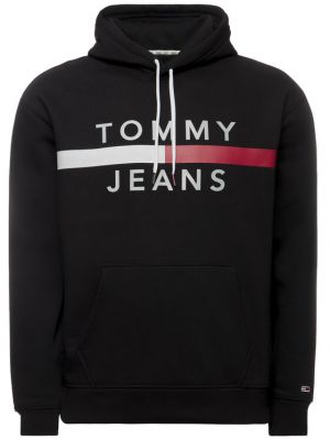 Fényvisszaverő pulóver Tommy Jeans fekete