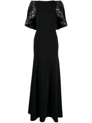 Večerní šaty s flitry Jenny Packham černé