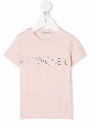 T-shirt för tjejer Moncler Enfant rosa