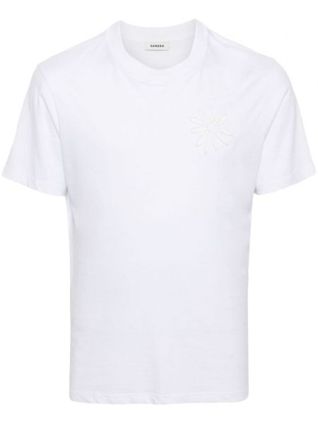 T-shirt avec manches courtes Sandro blanc