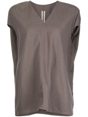 Draperet rullekrave top Rick Owens brun