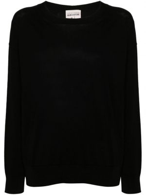 Kokvilnas džemperis Semicouture melns