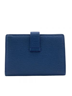 Cartera de cuero Hermès Vintage azul