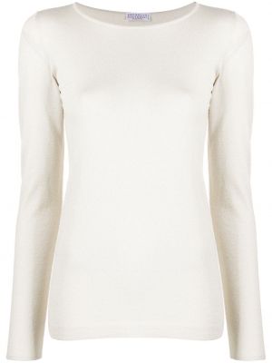 Top de punto Brunello Cucinelli blanco