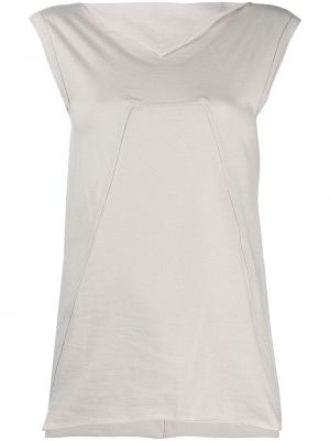 Camiseta con escote barco Rick Owens gris