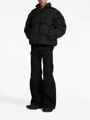 Dūnu jaka ar apdruku Balenciaga melns